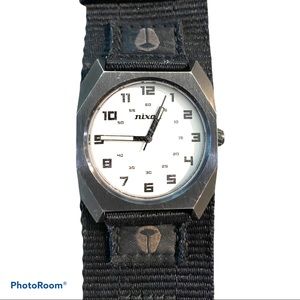 Nixon The Scout stainless steel and nylon band watch